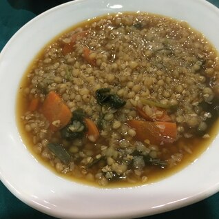 蕎麦の実スープ